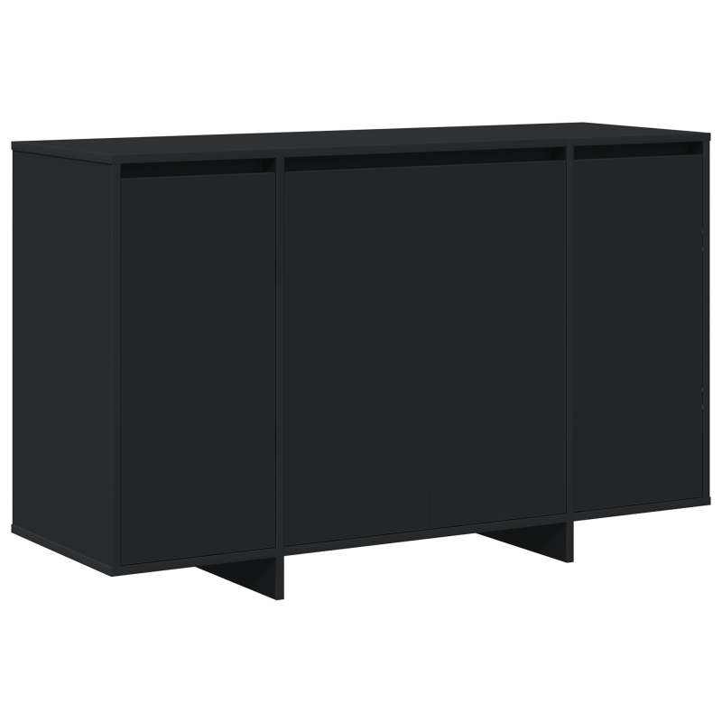 Schwarzes Sideboard Schwarz Hochwertiger Holzwerkstoff