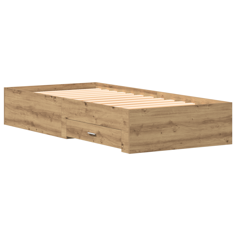 Bettgestell Artisan Eiche 100x200 cm Holzwerkstoff