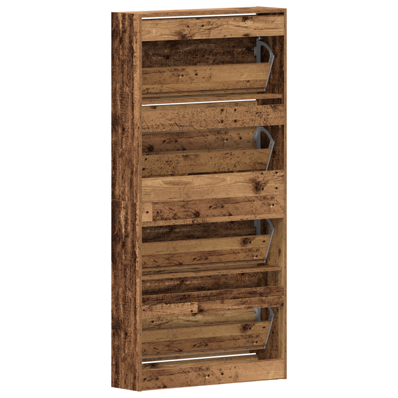 Schuhschrank Altes Holz Holzwerkstoff 80 x 21 x 163,5 cm