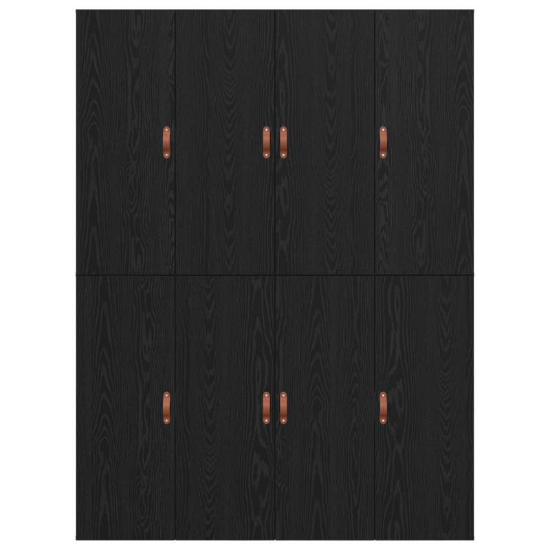 Aufbewahrungsbettgestell Schwarze Eiche 135x190 cm