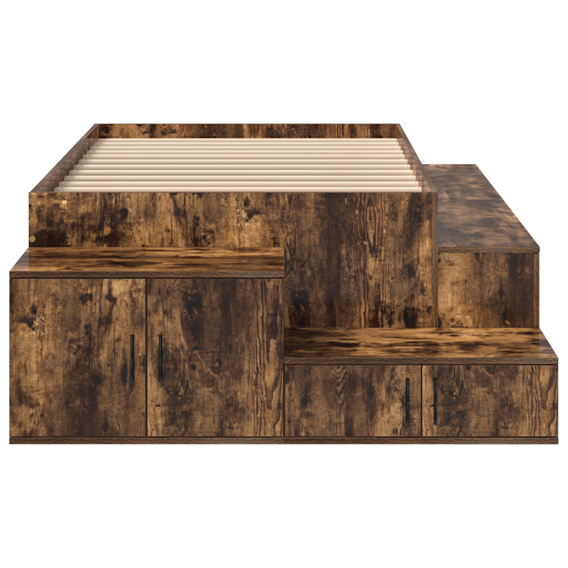 Bettgestell Lagerung Räucher-Eiche 90x190 cm