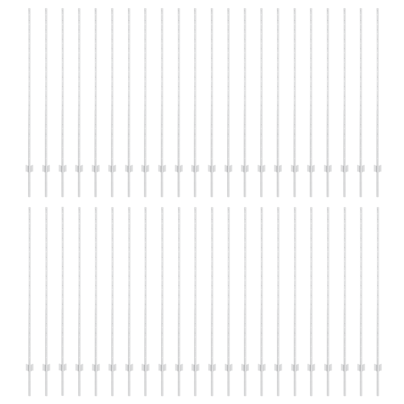 Zaunpfosten 88 Stück U-Kanal Silber 200 cm Stahl
