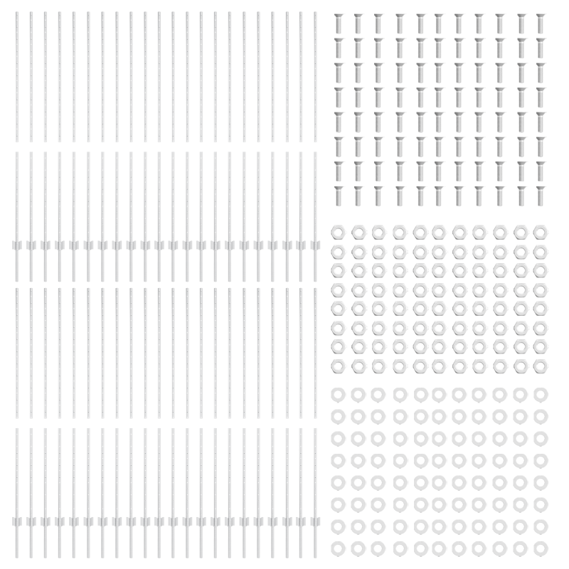 Zaunpfosten 88 Stück U-Kanal Silber 200 cm Stahl