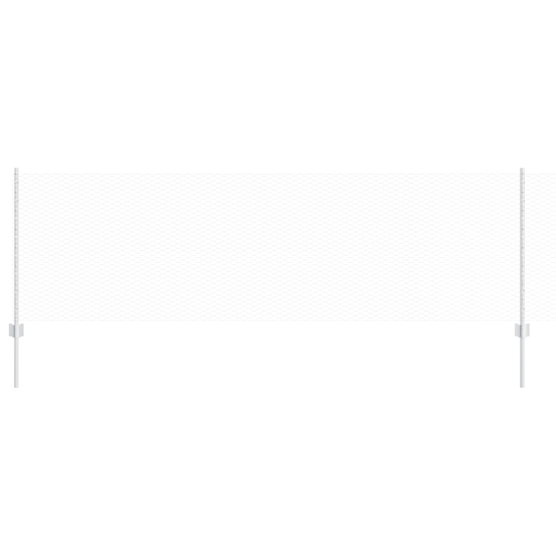 Zaunpfosten 5 Stück U-Profil 80 cm feuerverzinkter Stahl