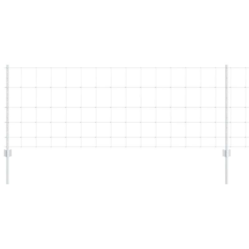 Zaunpfosten 11 Stück U-Profil 80 cm feuerverzinkter Stahl