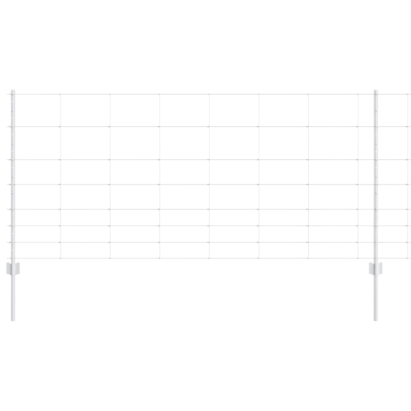 Zaunpfosten 22 Stück U-Kanal 100 cm verzinkter Stahl