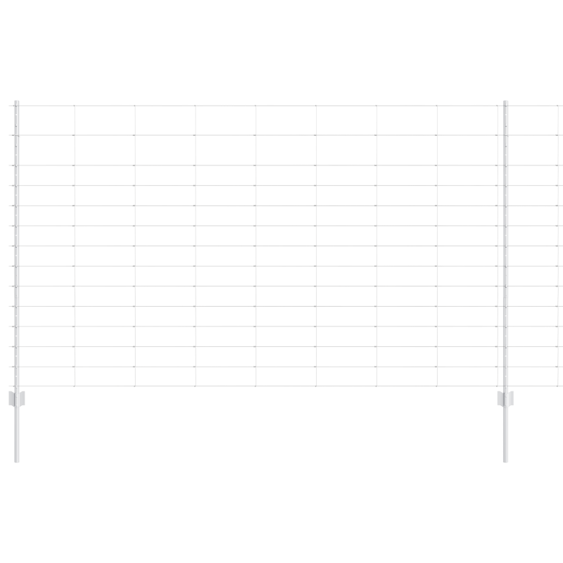Zaunpfähle 22 Stück U-Kanal 140 cm feuerverzinkter Stahl