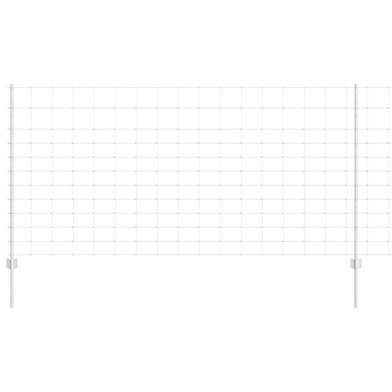 Zaunpfosten 22 Stück U-Kanal 120 cm verzinkter Stahl