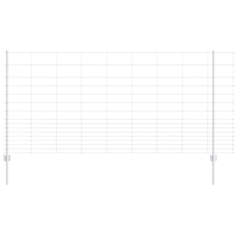 Zaunpfosten 22 Stück U-Channel 120 cm Verzinkter Stahl