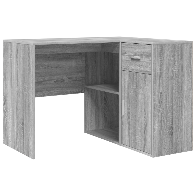 Eckschreibtisch Grau Sonoma 102x88x75 cm Spanplatte