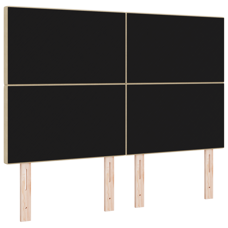 Kopfteil Einfaches Design Hellgrün Grau 140 cm Cord-Stoff