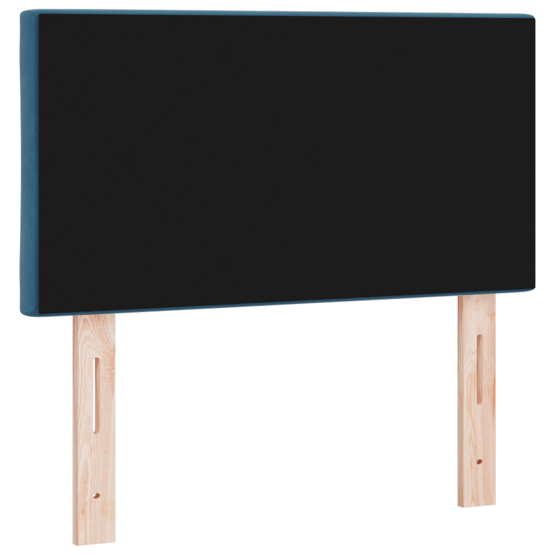 LED Kopfteil Diamantblock Design Dunkelblau 80 cm Velvet