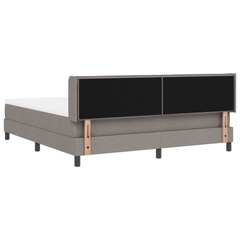 Boxspringbett mit Matratze Taupe 180x200 cm Stoff