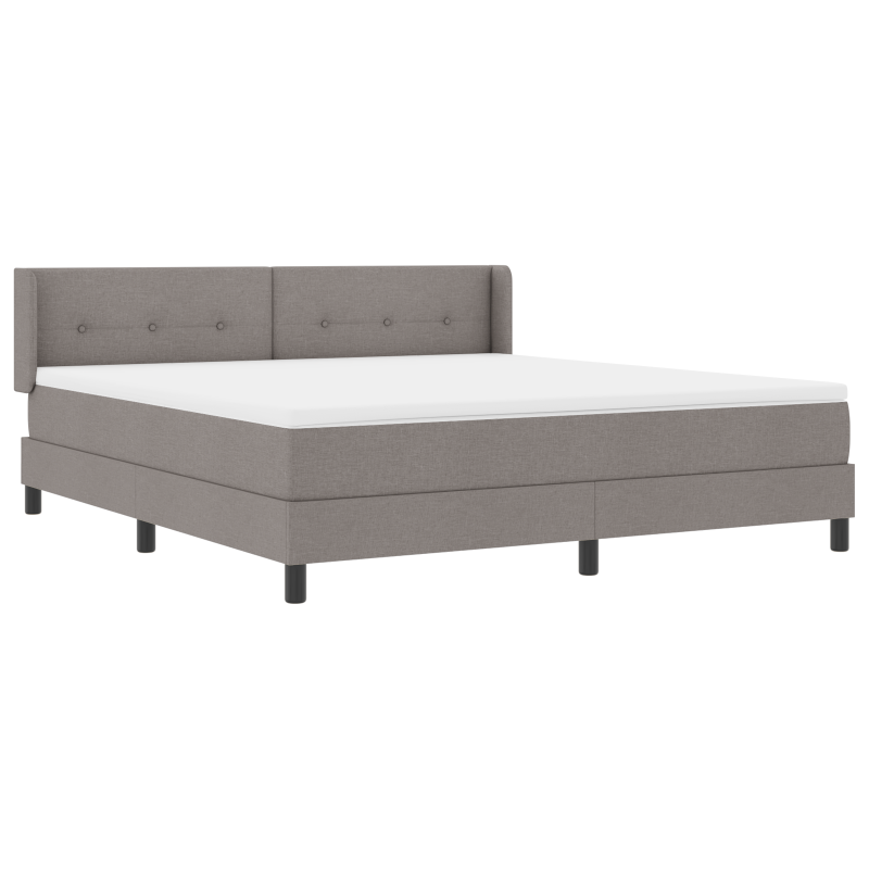 Boxspringbett mit Matratze Taupe 180x200 cm Stoff