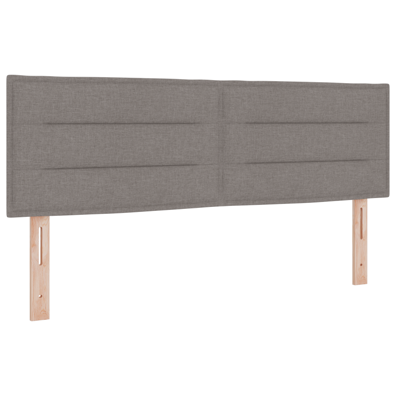 Boxspringbett mit Matratze Taupe 160x200 cm Stoff