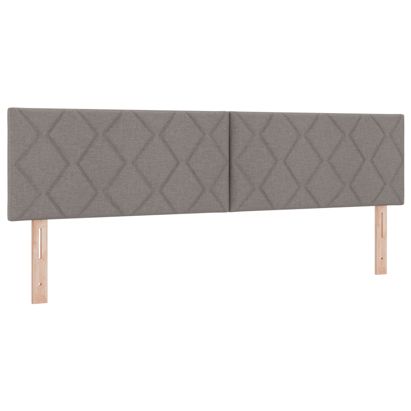 Boxspringbett mit Matratze Taupe 180x200 cm Stoff