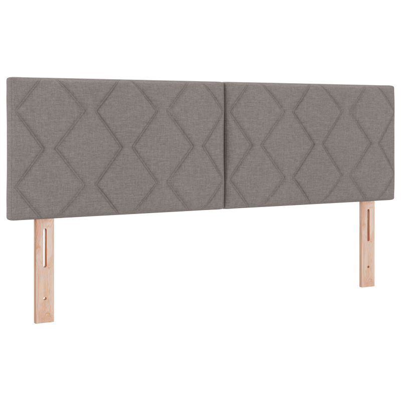 Boxspringbett mit Matratze Taupe 160x200 cm Stoff
