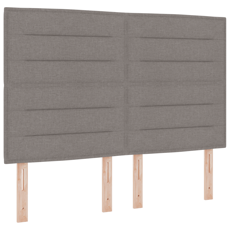 Boxspringbett mit Matratze Taupe 140x190 cm Stoff