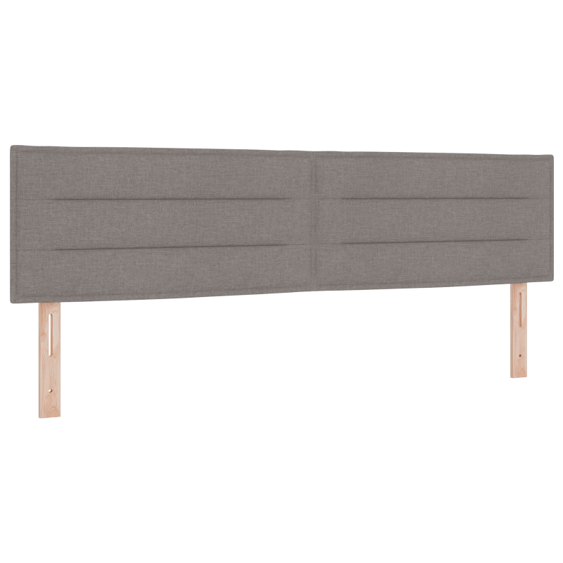 Boxspringbett mit Matratze & LED Taupe 180x200 cm Stoff