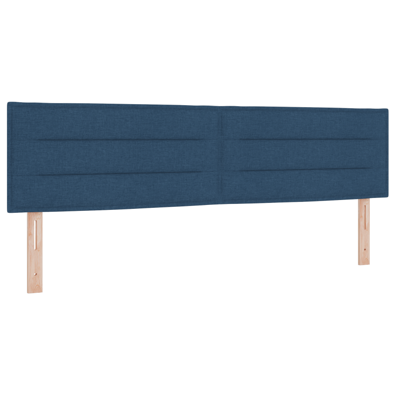 Boxspringbett mit Matratze & LED Blau 180x200 cm Stoff
