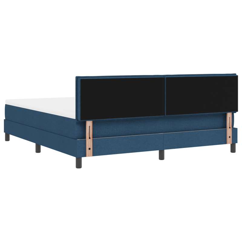 Boxspringbett mit Matratze & LED Blau 180x200 cm Stoff