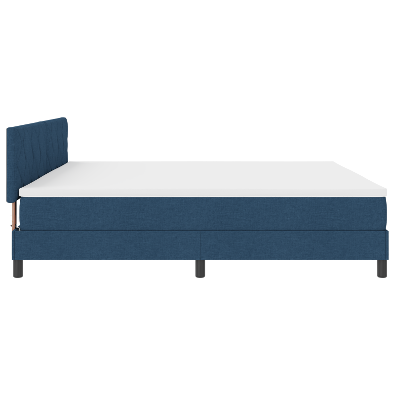 Boxspringbett mit Matratze & LED Blau 200x200 cm Stoff