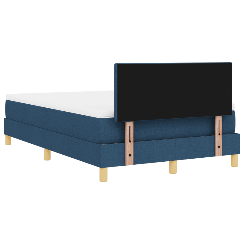 Boxspringbett mit Matratze & LED Blau 120x200 cm Stoff
