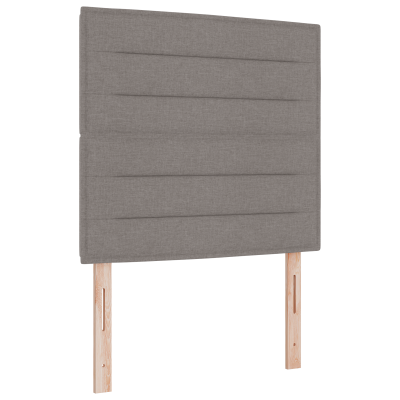 Boxspringbett mit Matratze & LED Taupe 80x200 cm Stoff