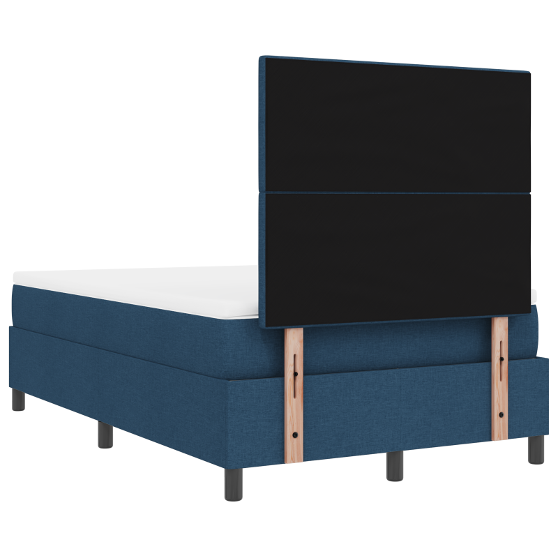 Boxspringbett mit Matratze & LED Blau 120x200 cm Stoff