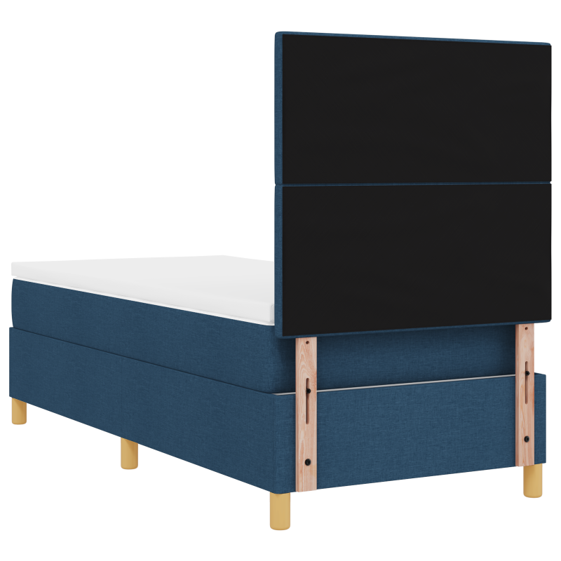 Boxspringbett mit Matratze & LED Blau 80x200 cm
