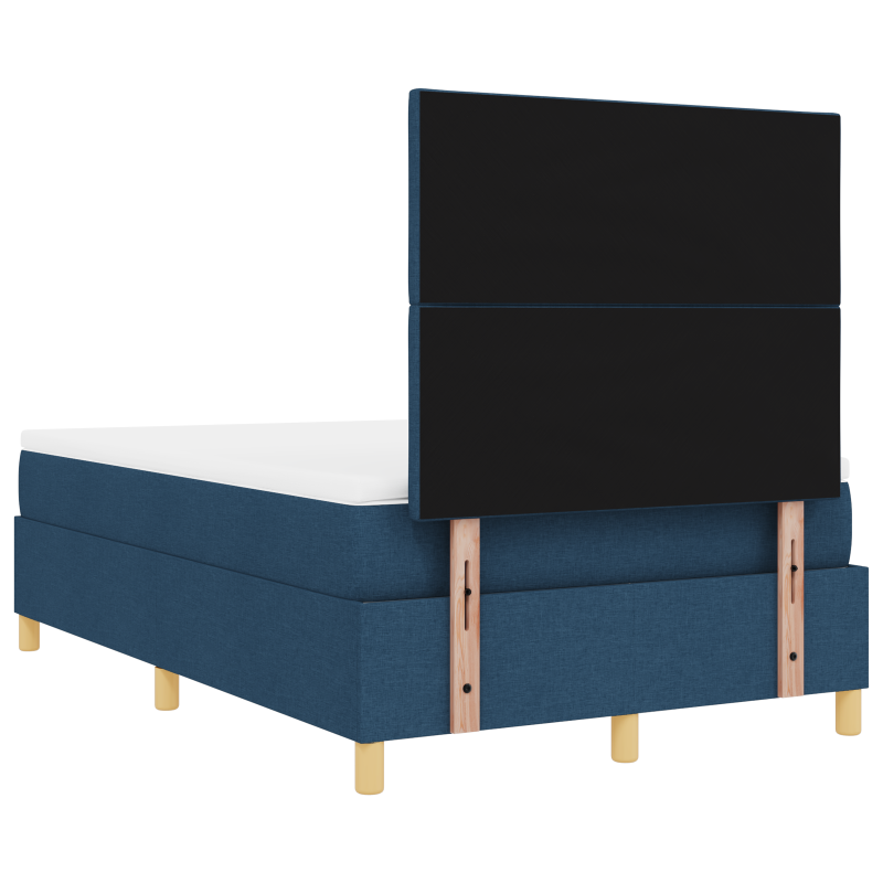Boxspringbett mit Matratze & LED blau 120x200 cm Stoff