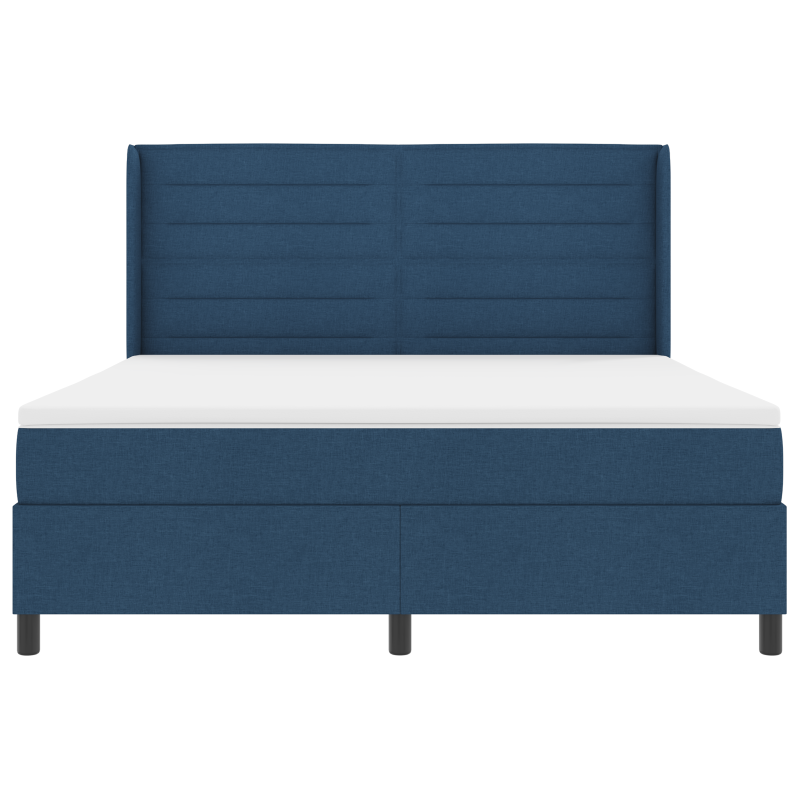 Boxspringbett mit Matratze & LED Blau 180x200 cm Stoff