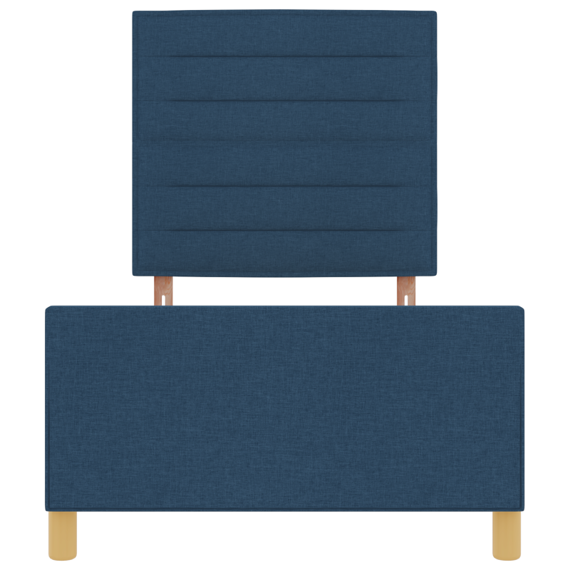 Bettgestell Blau 90x190 cm Stoff