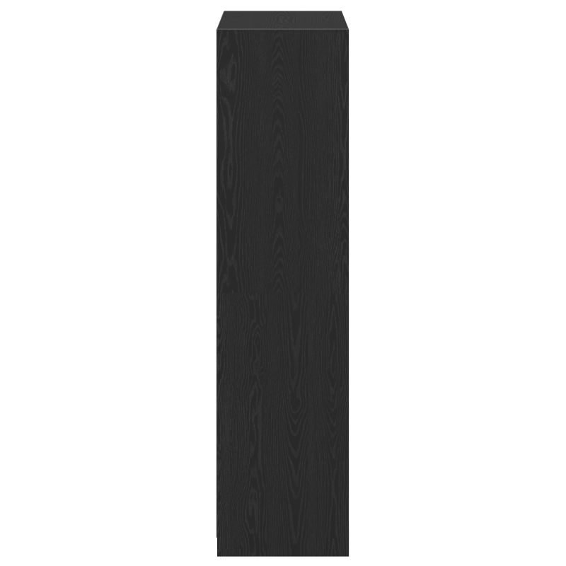 Kleiderschrank Schwarz Eiche 80x50x200 cm Holzwerkstoff