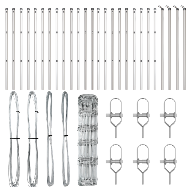 Feldzaun 0,8x50 m Verzinkter Stahl