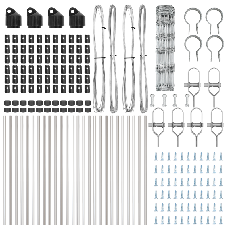 Feldzaun 0,8x50 m Verzinkter Stahl