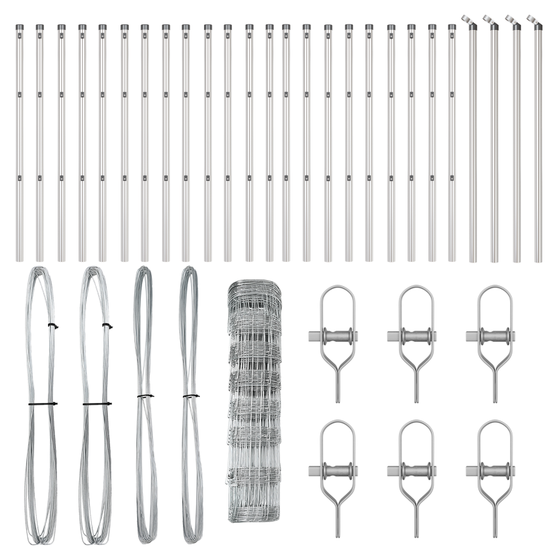 Feldzaun 0.8x50 m verzinkter Stahl