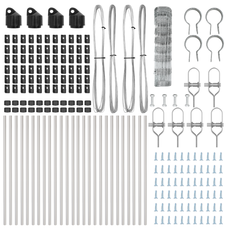 Feldzaun 0.8x50 m verzinkter Stahl