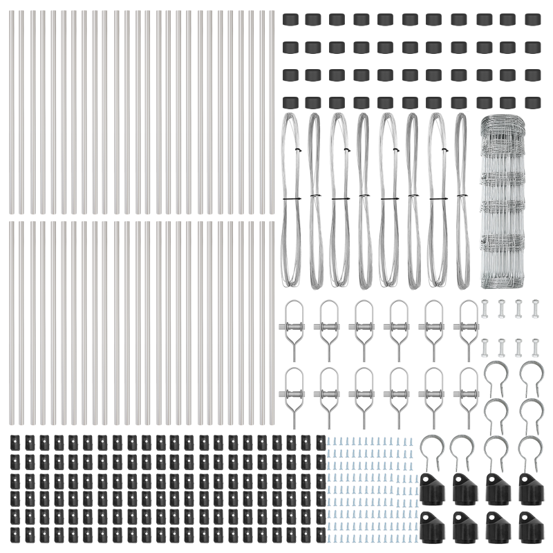 Feldzaun 0,8x100 m verzinkter Stahl