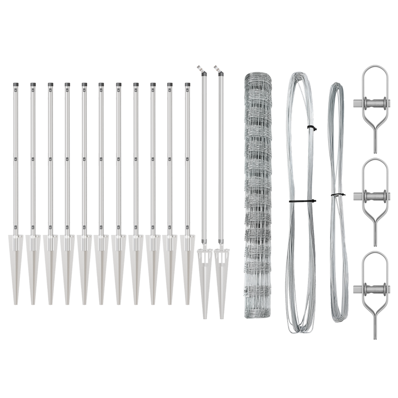Feldzaun 1.4x50 m Verzinkter Stahl