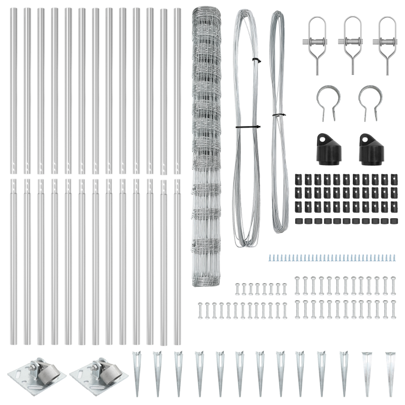 Feldzaun 1,5x50 m Verzinkter Stahl