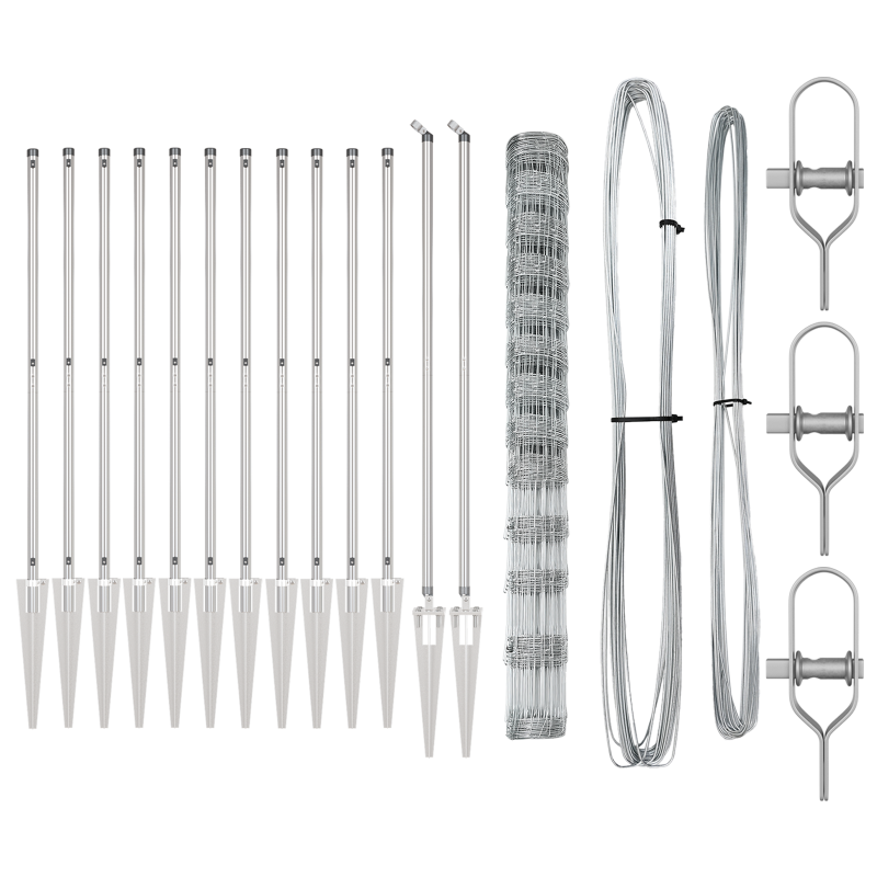 Feldzaun 1,5x50 m Verzinkter Stahl