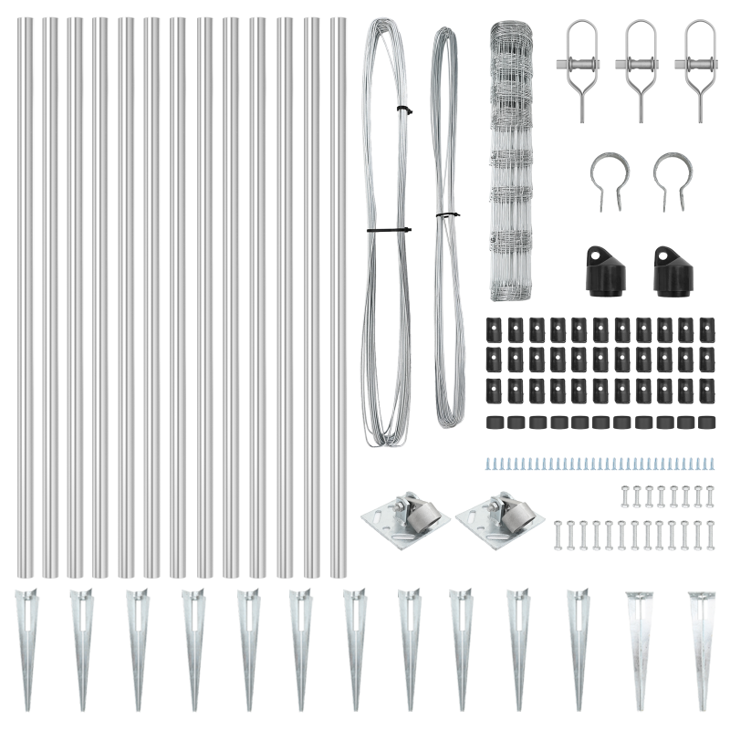 Feldzaun 1x100 m verzinkter Stahl