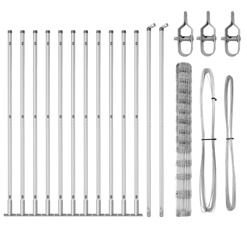Weidezaun 1,5x25 m verzinkter Stahl
