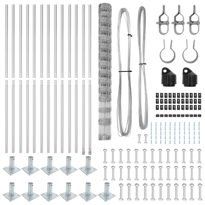 Feldzaun 1,6x25 m verzinkter Stahl