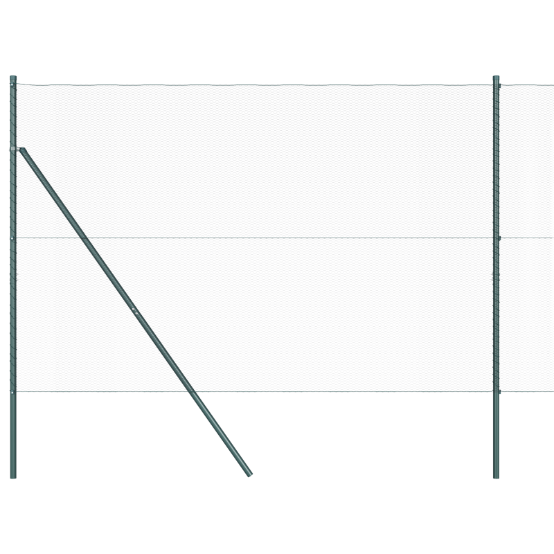 Sechseckzaun Grün 1.5x50 m Stahl