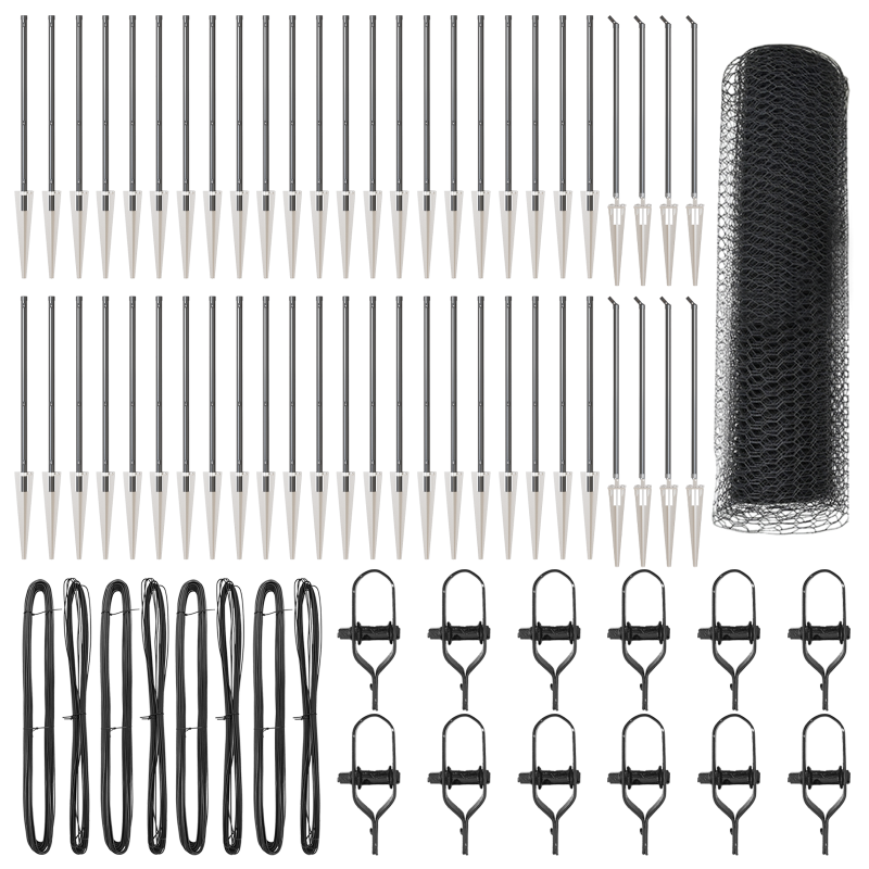 Hexagon Zaun Grau 0,8x100 m Stahl