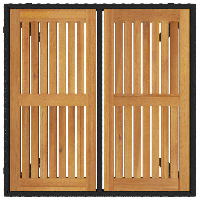 5-teiliges Garten Sofa Set mit Kissen Braunes Poly Rattan