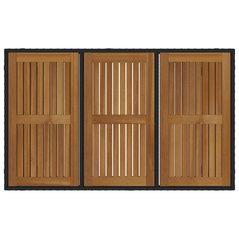 8-teiliges Garten-Sofa-Set mit Kissen in Beige, Poly Rattan