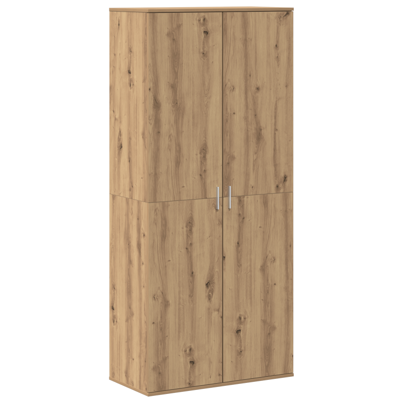 Highboard Kunsthandwerk-Eiche 80x39x178 cm Holzwerkstoff